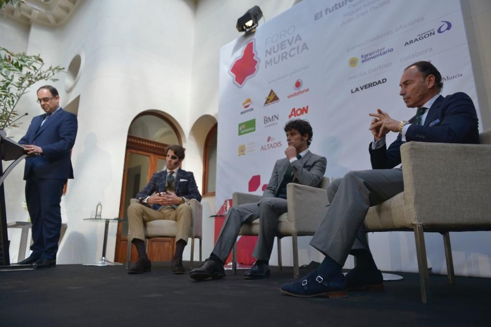 Tres toreros en el Foro Nueva Murcia