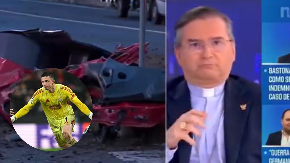 El susto de Américo Aguiar durante la emisión del Benfica-Real Madrid