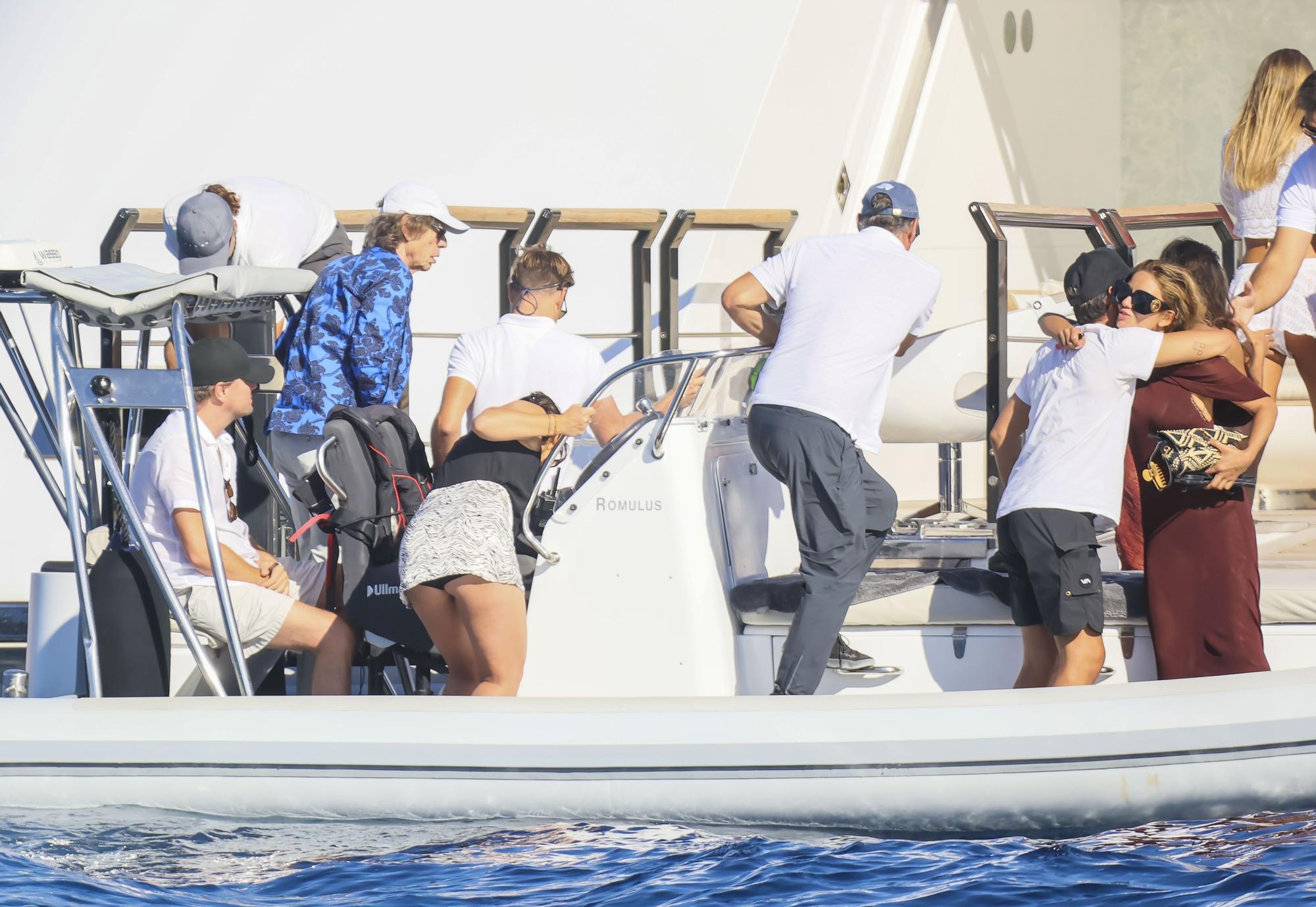 Mick Jagger y Leonardo Dicaprio, en Cala Jondal (Ibiza)