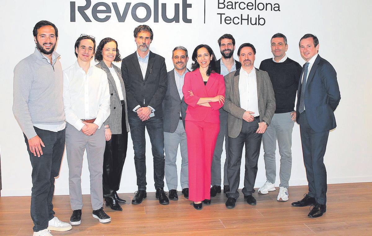 Un momento de la  inauguració en Barcelona del nuevo ‘tech hub’ de Revolut para el suroeste de Europa.