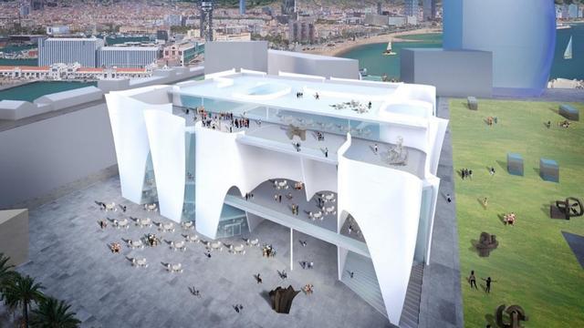 Maqueta del Museo del Hermitage en Barcelona