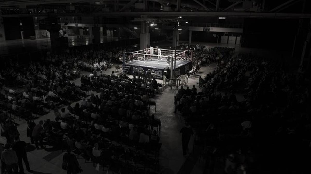 La última velada de boxeo celebrada en La Farga de L’Hospitalet, el 18 de octubre.