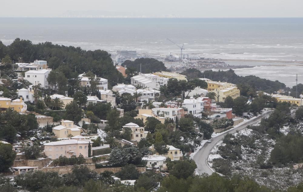 Nieva en Dénia