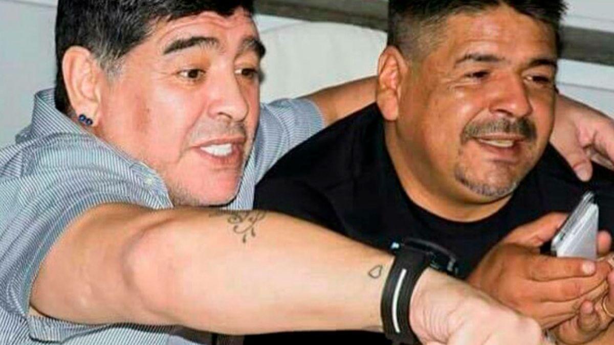 Diego Armando y Hugo Maradona.