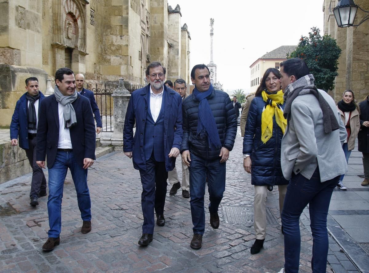 El paseo de Rajoy por el centro histórico de Córdoba