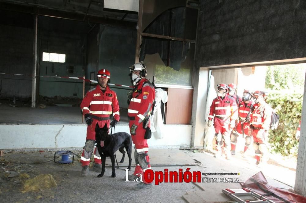 Simulacro en Lorca por inundaciones, terremoto y f