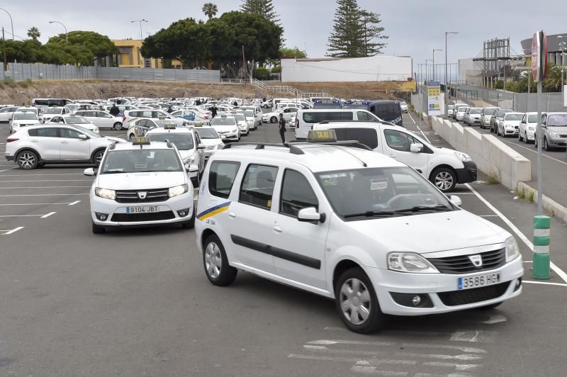 22-04-2019 LAS PALMAS DE GRAN CANARIA. Protesta de taxistas de Las Palmas  | 22/05/2019 | Fotógrafo: Andrés Cruz