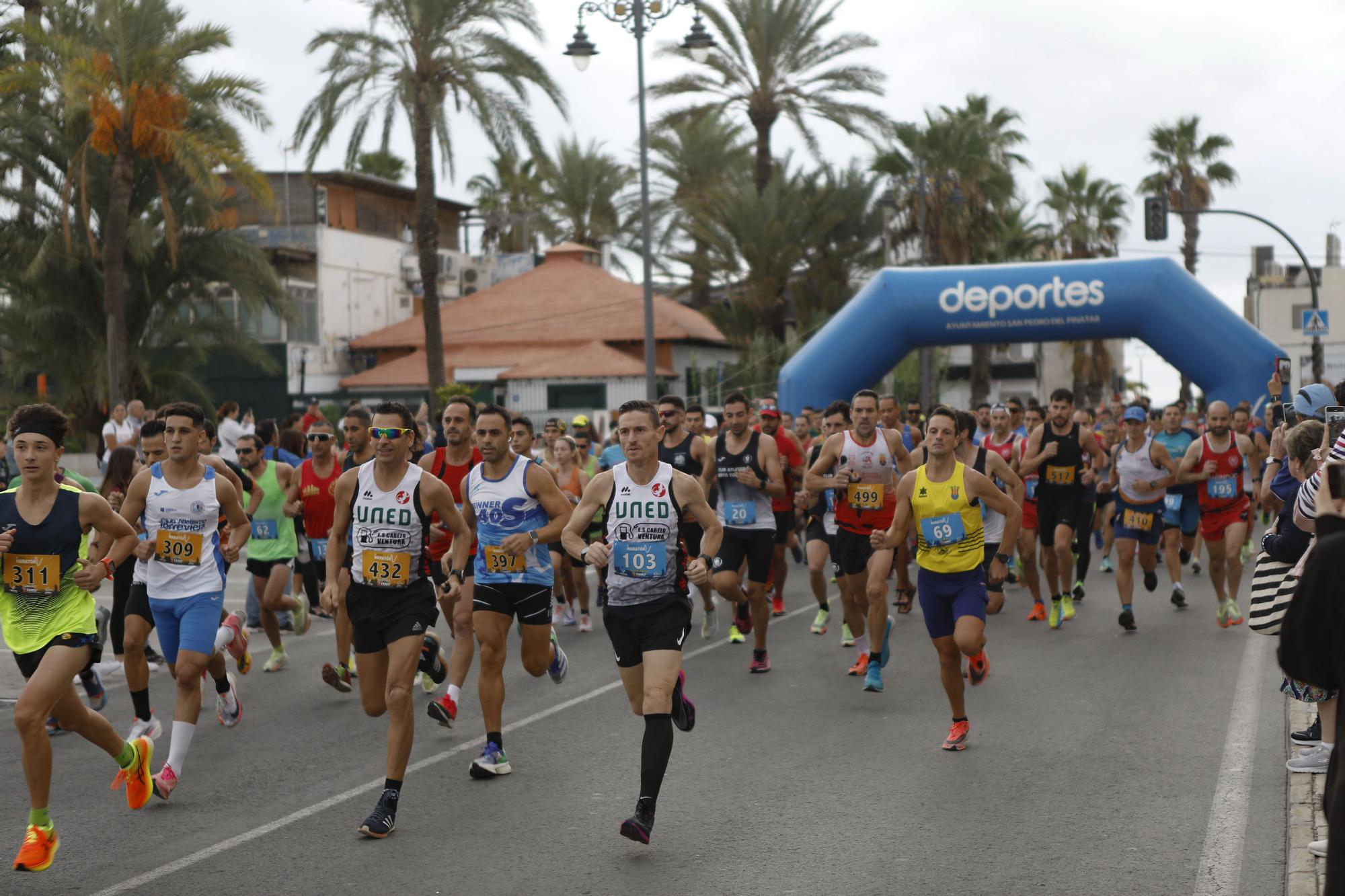 La media maratón Paraíso Salado de San Pedro del Pinatar, en imágenes