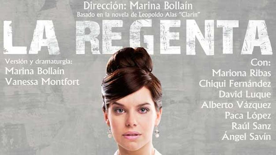 Cartel de «La Regenta», en versión teatral de Marina Bollaín.