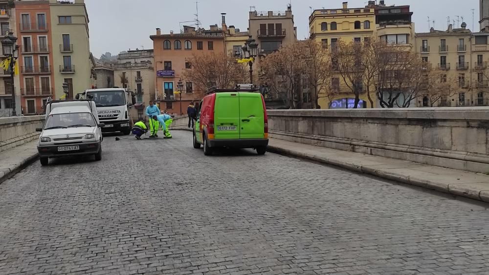 Girona intenta tornar a la normalitat després de la segona nit d'aldarulls