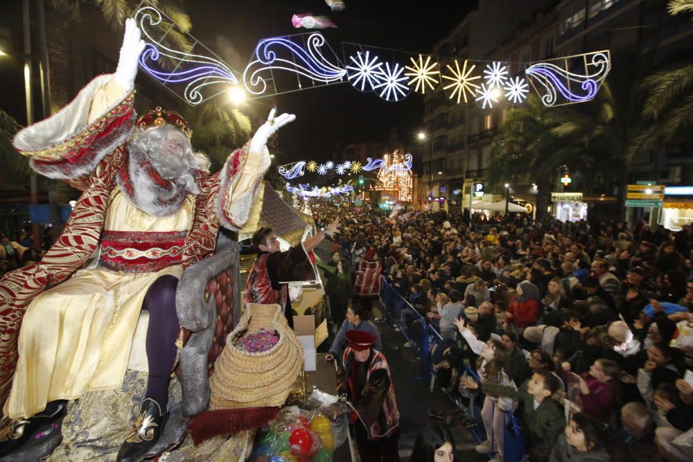 Cabalgata de los Reyes Magos en Alicante.