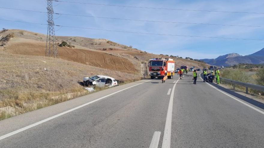 Muere una persona en una colisión entre una moto y un coche en Ardales