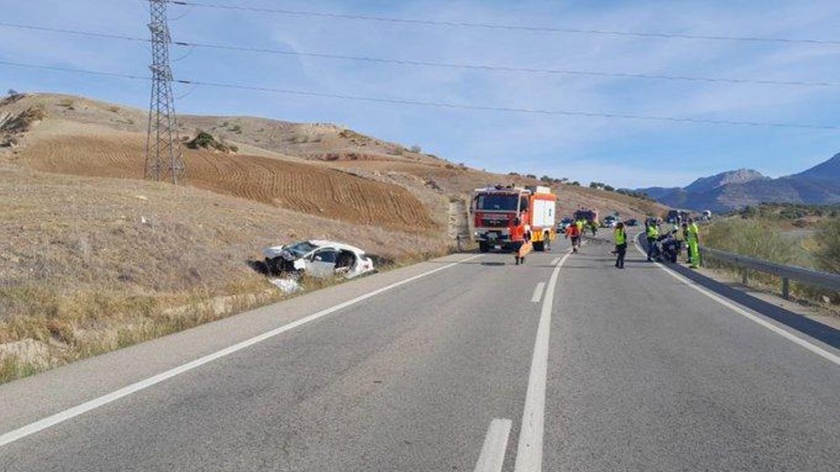 El CPB ha intervenido para socorrer a las víctimas del accidente.