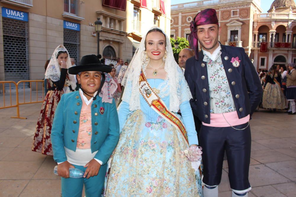 Falleras mayores 2019 en la Procesión de la Virgen