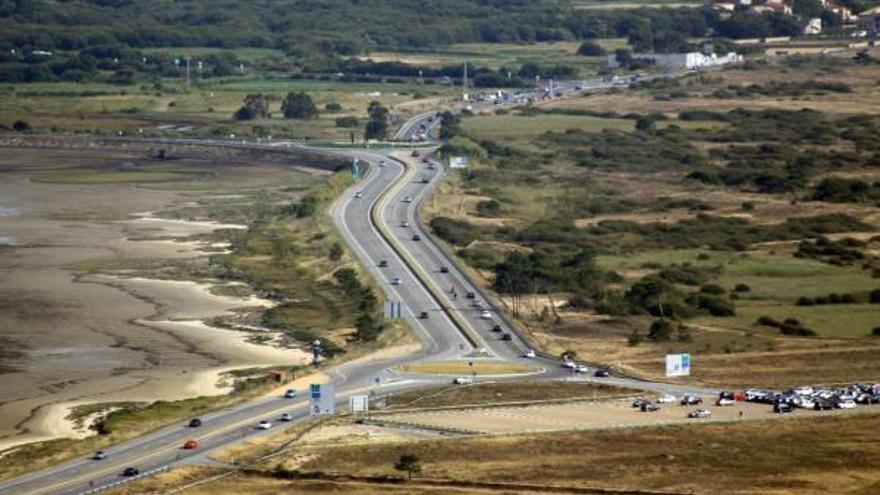 Parte de la ensenada de O Bao, en A Lanzada