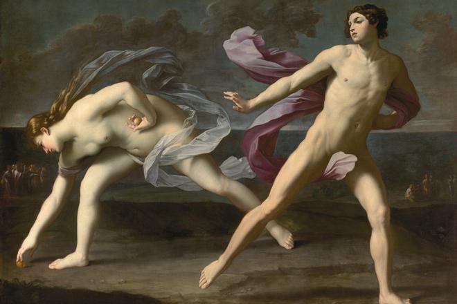 La obra Hipomenes y Atlanta, de Guido Reni