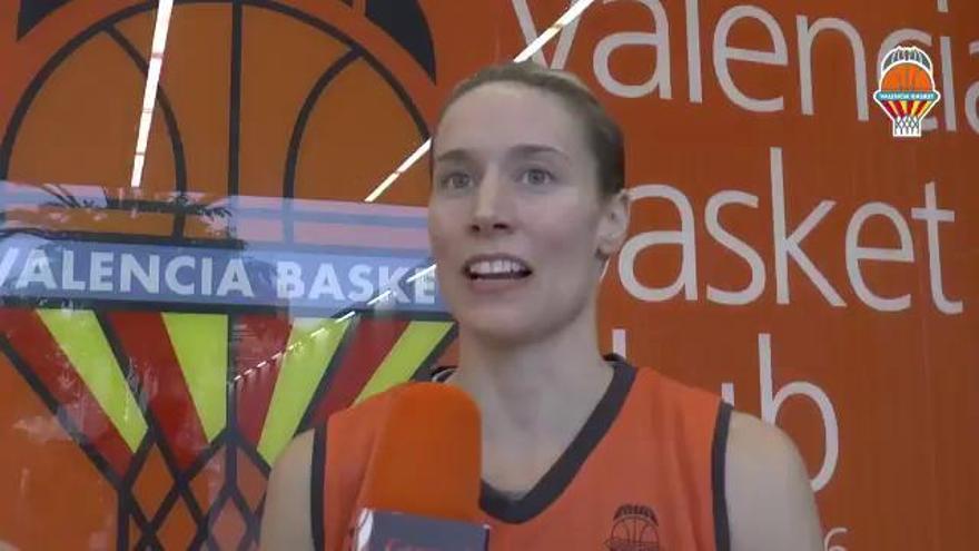 Anna Gómez analiza el partido del Valencia Basket en Gernika