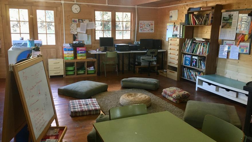 Los alumnos de Caneto iniciarán el curso escolar en las cabañas de madera