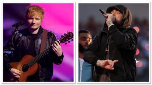 Ed Sheeran y Eminem en concierto