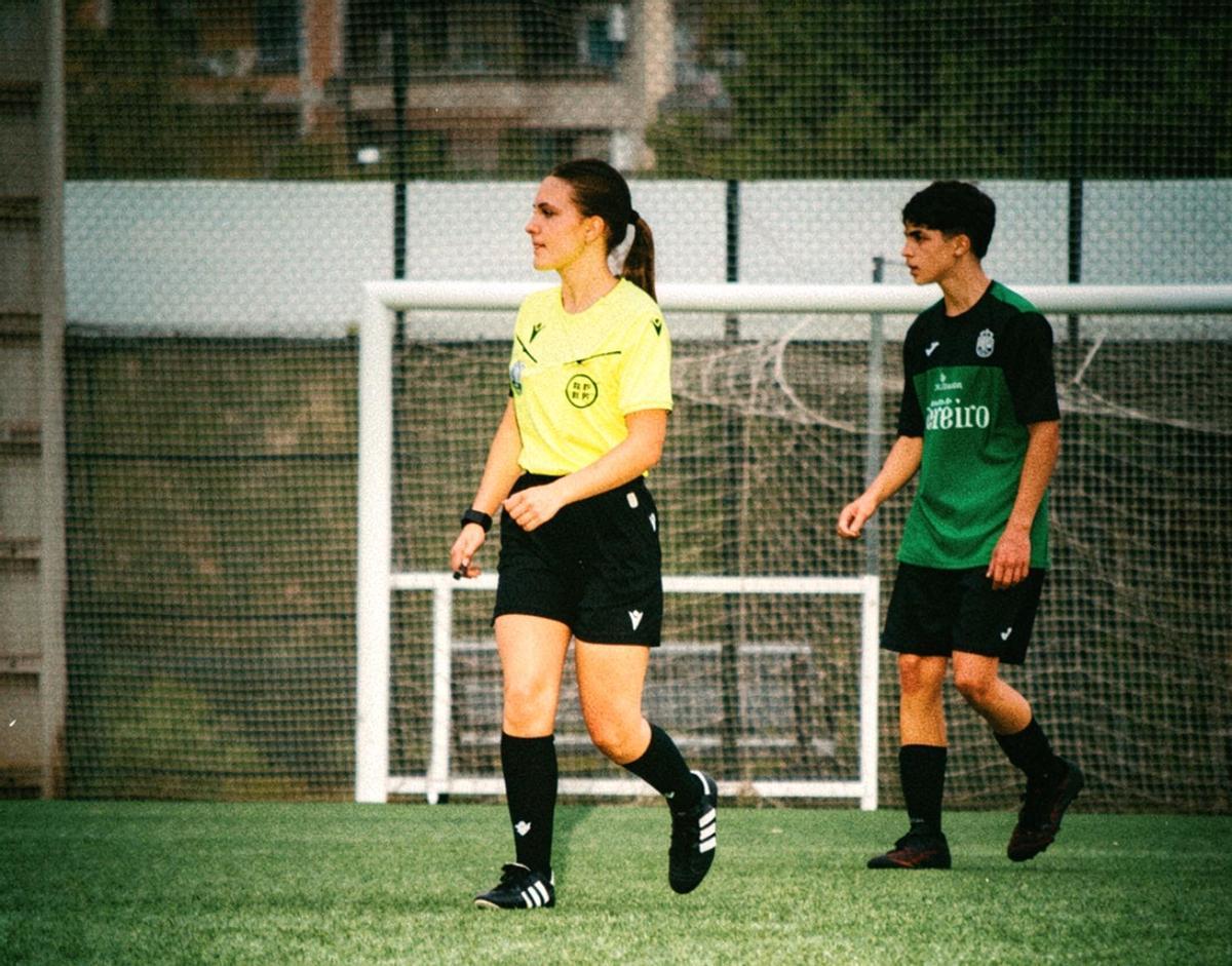 Ana Martínez, en un partido.