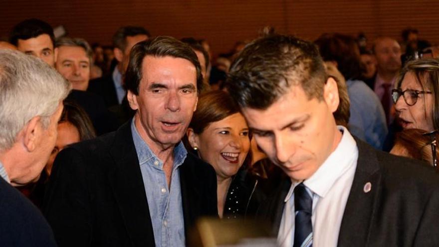 Aznar, durante un acto.