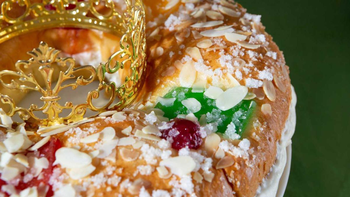 Un tortell de reis farcit de nata, en una imatge d'arxiu.