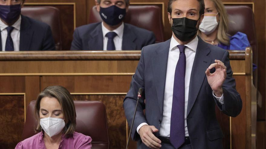 Pablo Casado, en el Congreso de los Diputados.