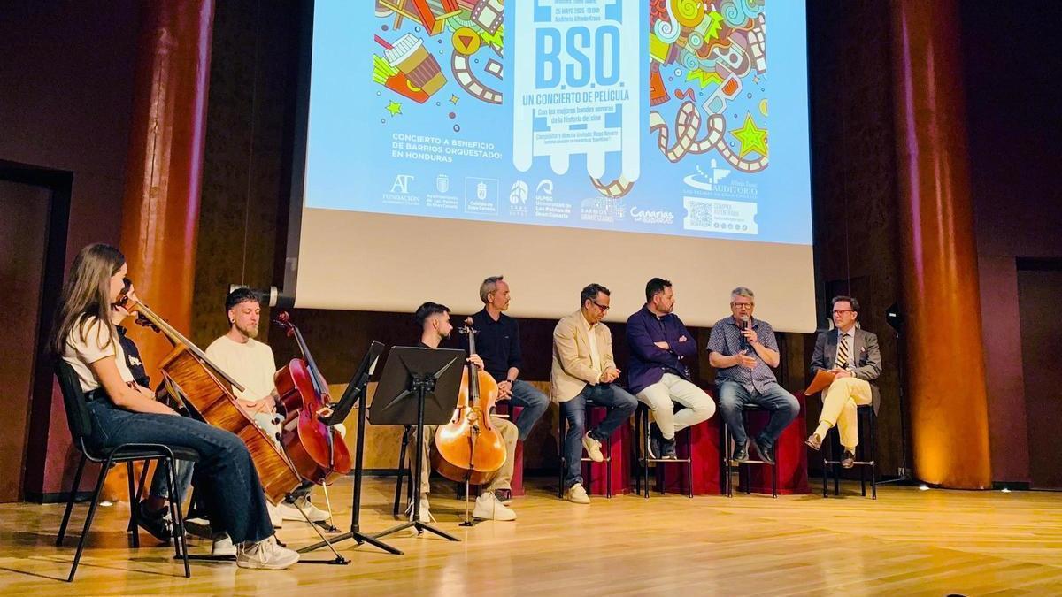 Presentación del concierto 'BSO. Un concierto de película' en el Auditorio Alfredo Kraus.