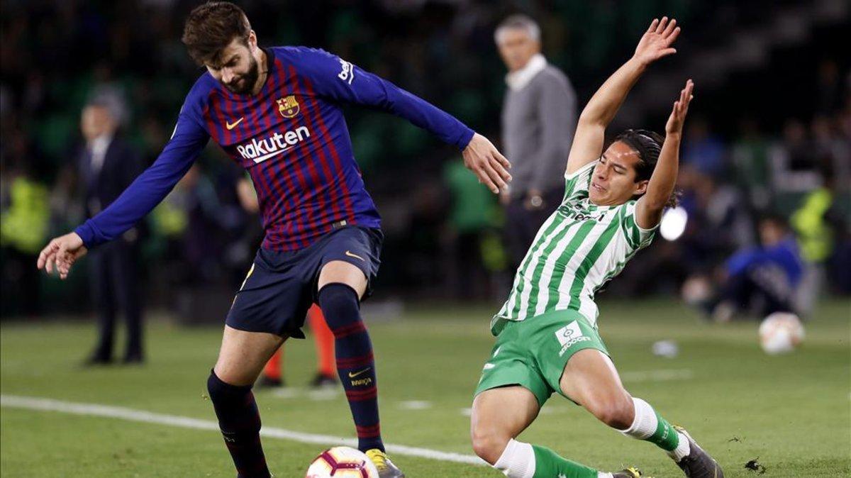 Piqué volvió a brillar en LaLiga ante el Betis en el Villamarín (1-4)