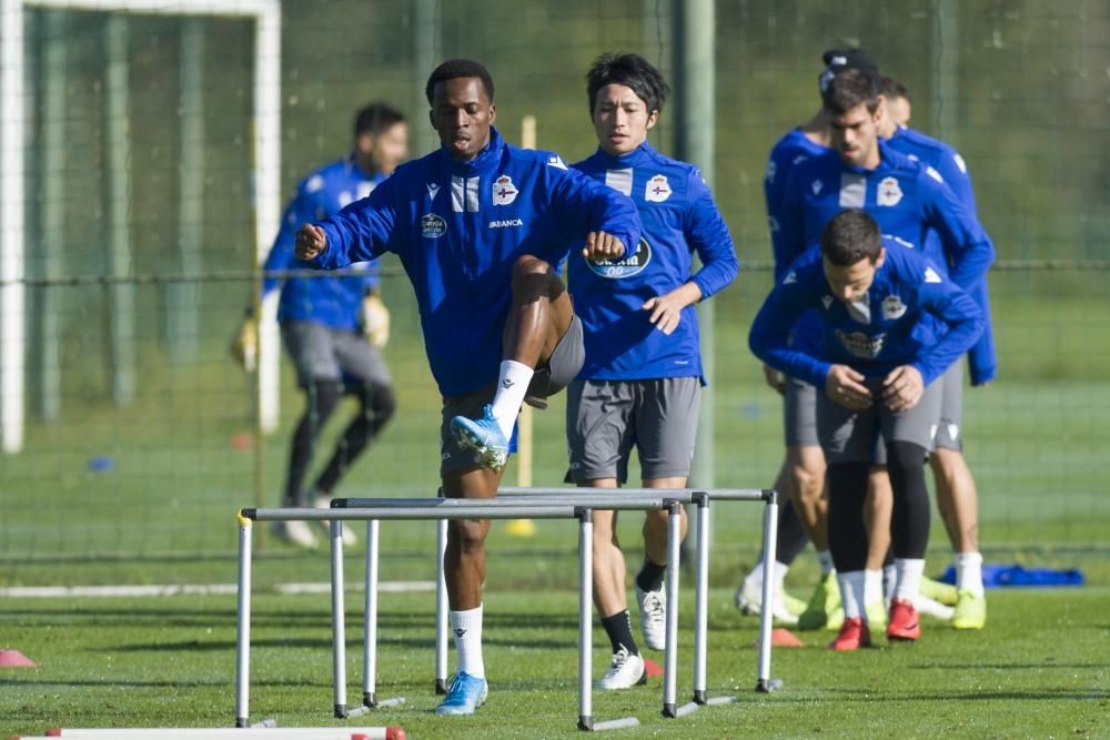 La plantilla deportivista regresa a los entrenamientos para comenzar a preparar la visita al Racing de Santander del próximo sábado.