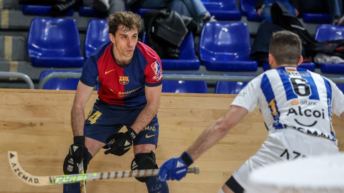 Sergi Llorca, durante el duelo liguero contra el Alcoi