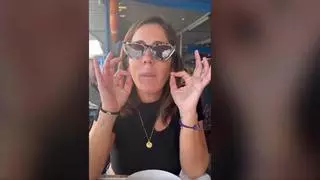 Anabel Pantoja, feliz, presume en Instagram de su restaurante favorito de Gran Canaria