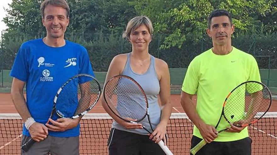 Des de l&#039;esquerra, Anjo Valentí, María José Martínez i Francesc Seguí