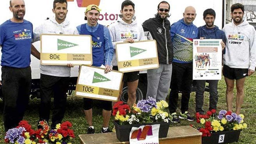 Podio de la Txallenge Motorisa celebrado en la UIB.