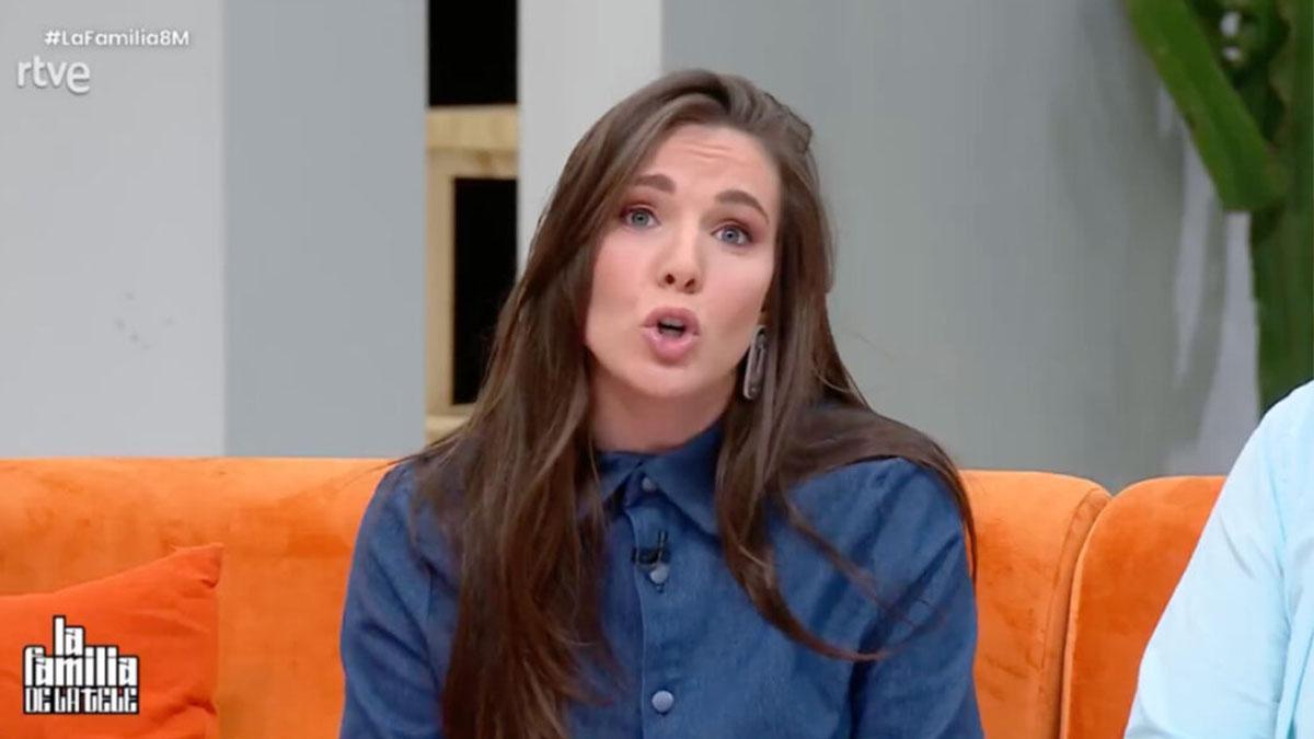 Inés Hernand en 'La familia de la tele'