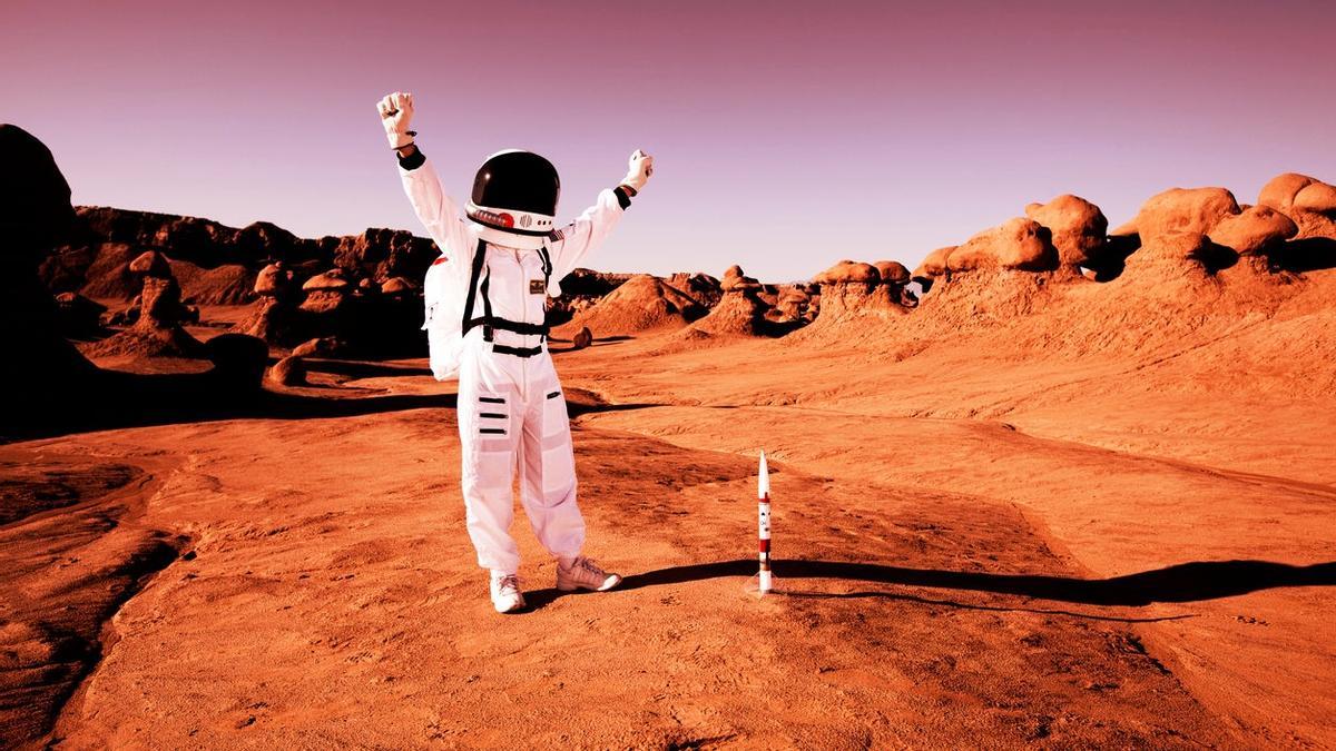 Astronauta en Marte