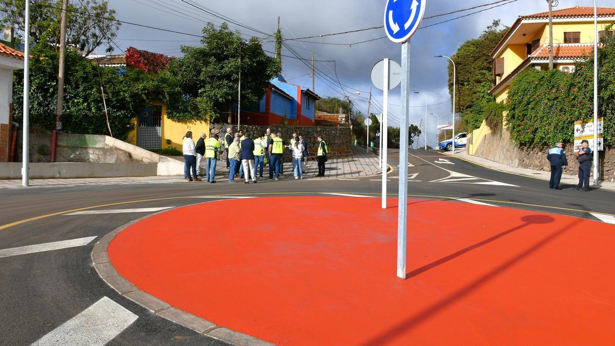 La zona urbana de la calle, durante la presentación de los trabajos.