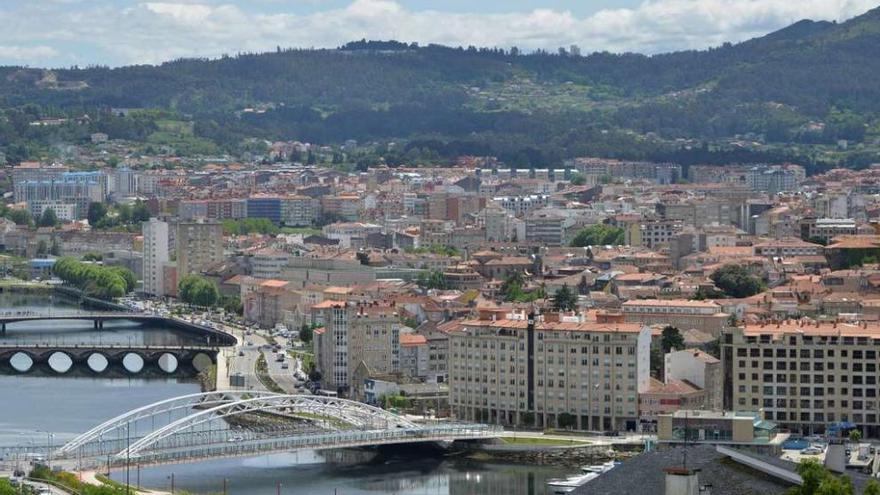 Una vista del casco urbano de Pontevedra. // Gustavo Santos
