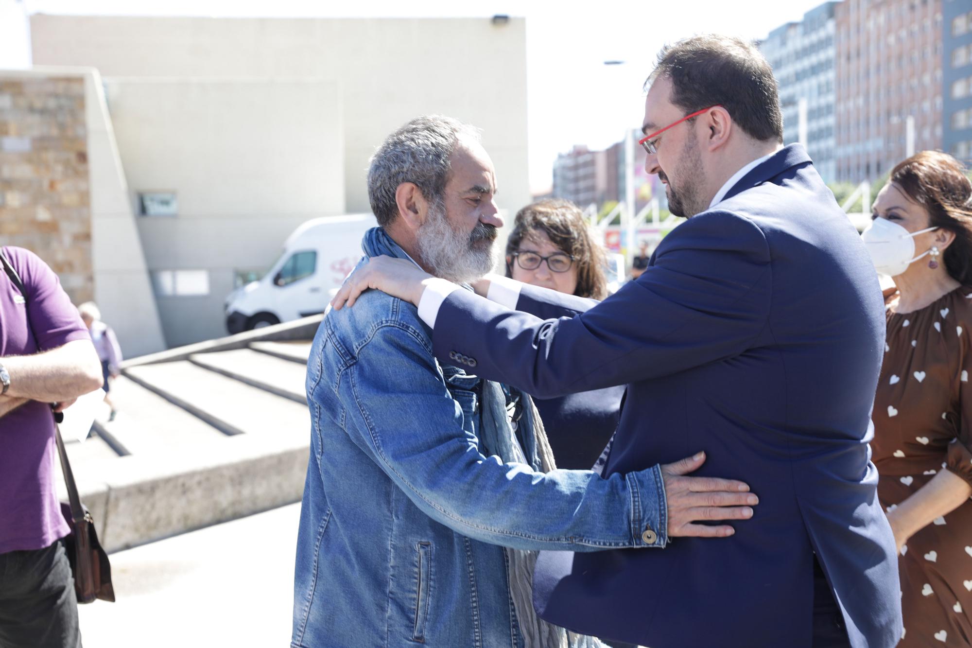 En imágenes: así fue el homenaje a Areces en Gijón