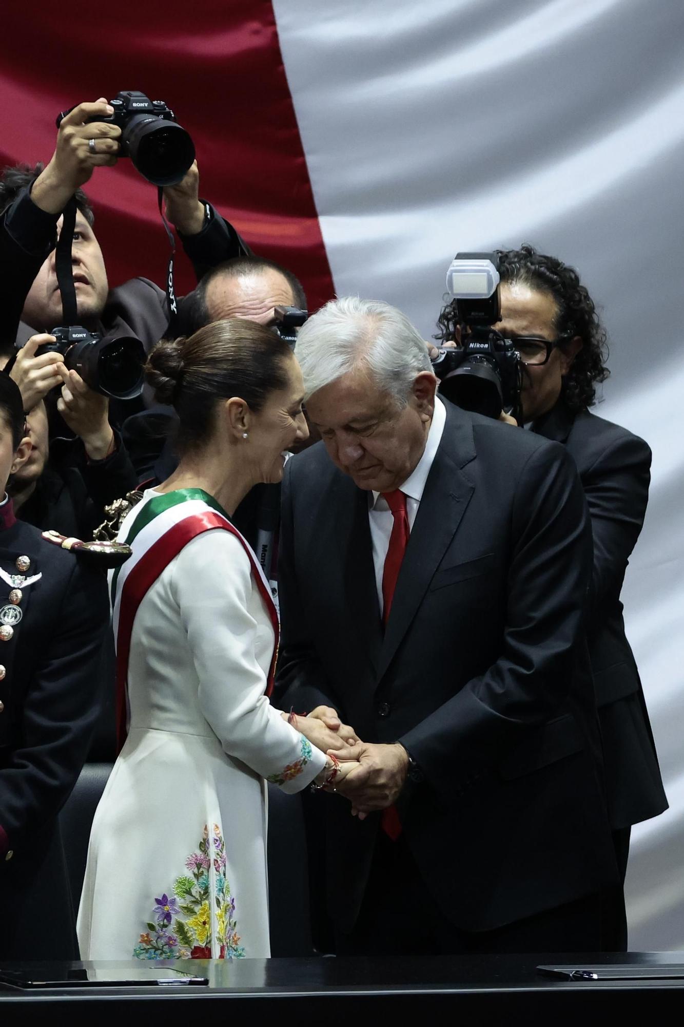 La toma de posesión de Sheinbaum como presidenta de México, en imágenes