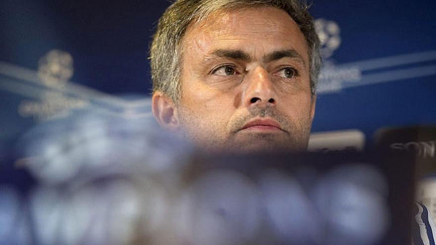 José Mourinho, durante la rueda de prensa que ofreció tras el Ajax - Real Madrid