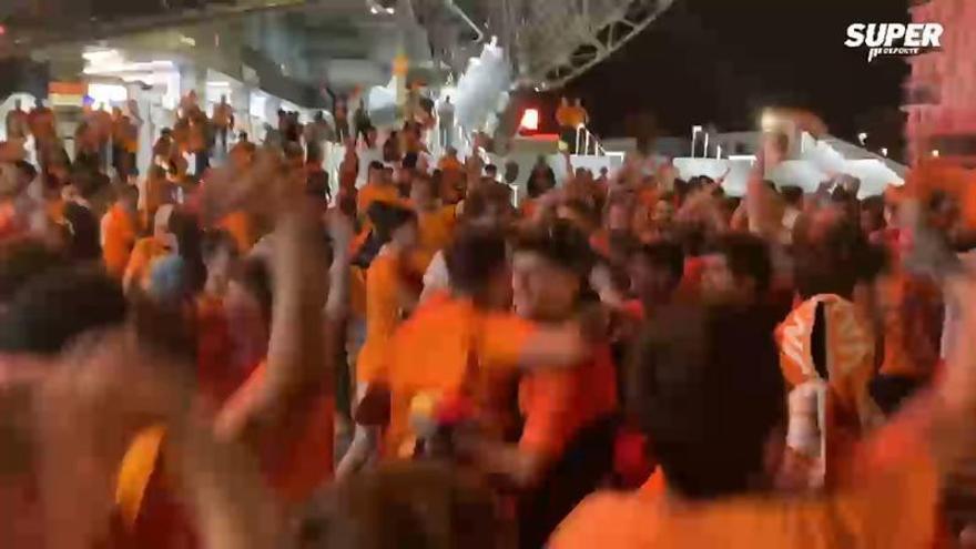 Así lo ha celebrado la afición taronja