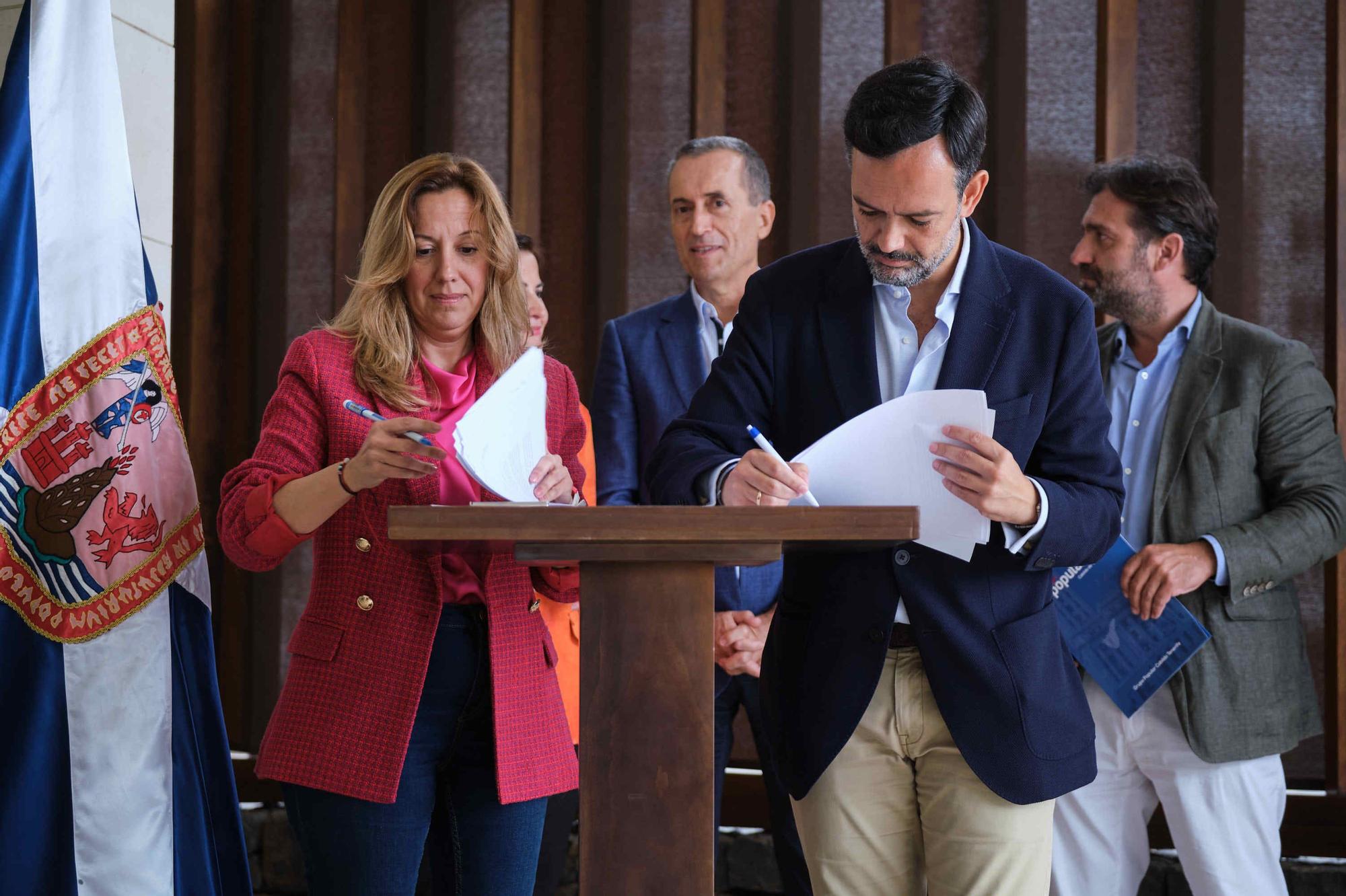 Pacto entre CC y PP en el Cabildo de Tenerife