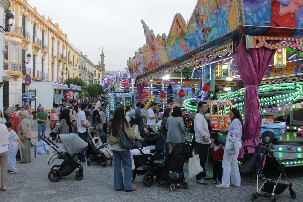Atracciones en la Feria de San Marcos de Priego de Córdoba.