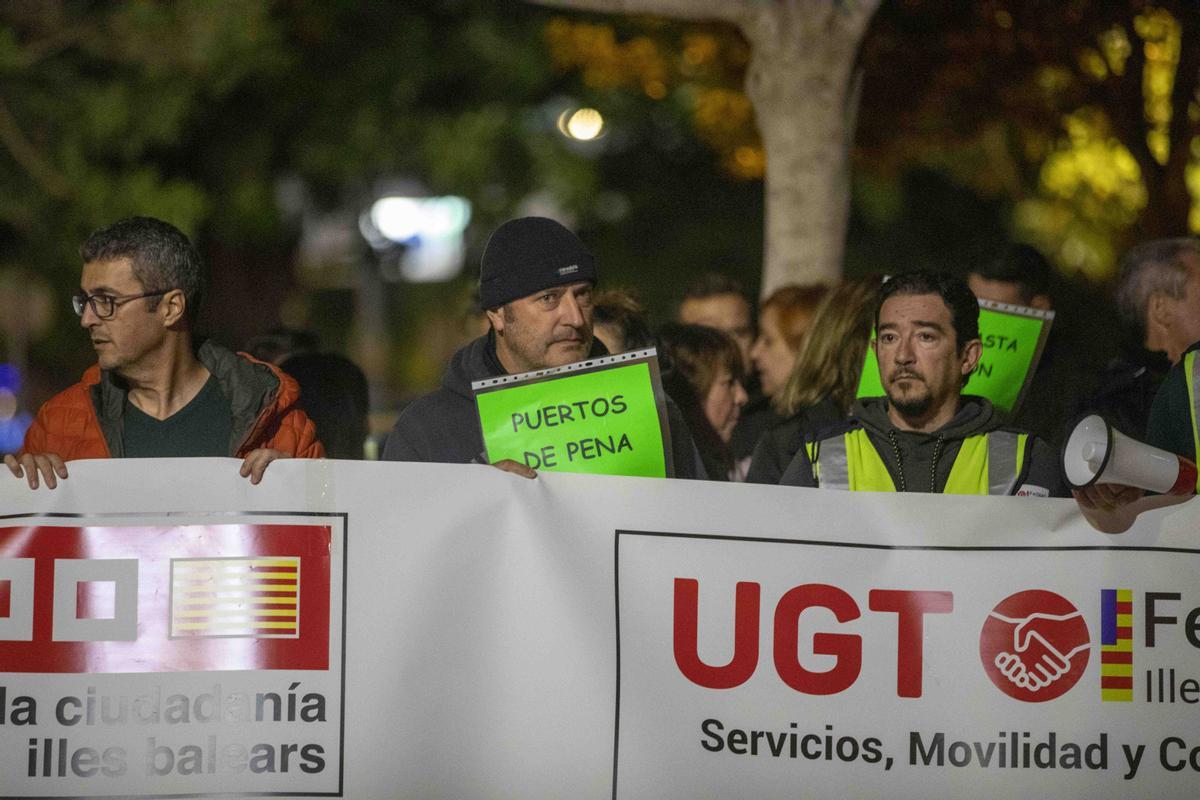 PROTESTA DE LOS TRABAJADORES DE AUTORITAT PORTUARIA