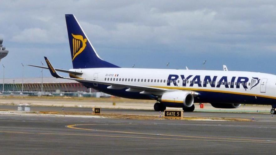 Un avión de Ryanair.