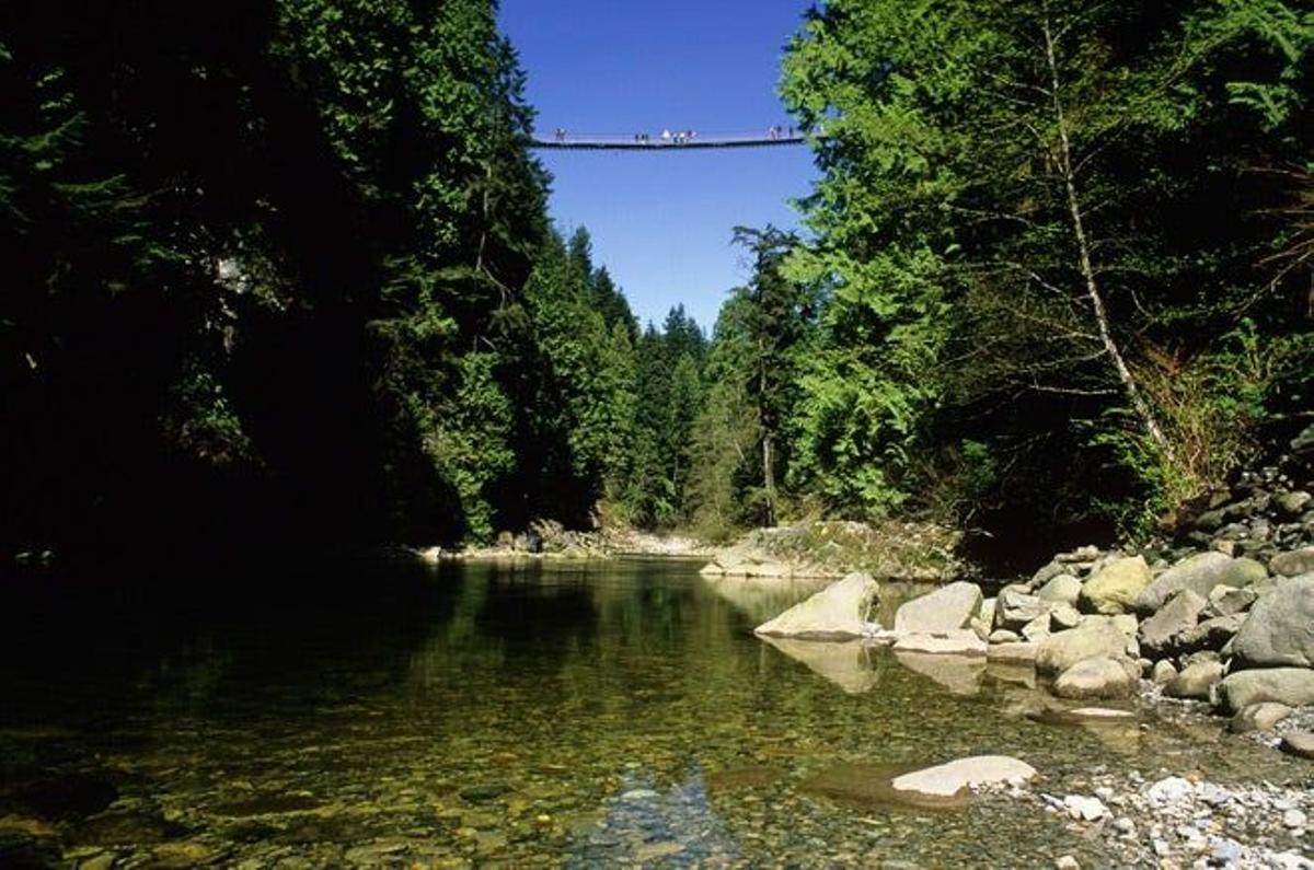 Puente colgante de Capilano en North Vancouver, Canadá