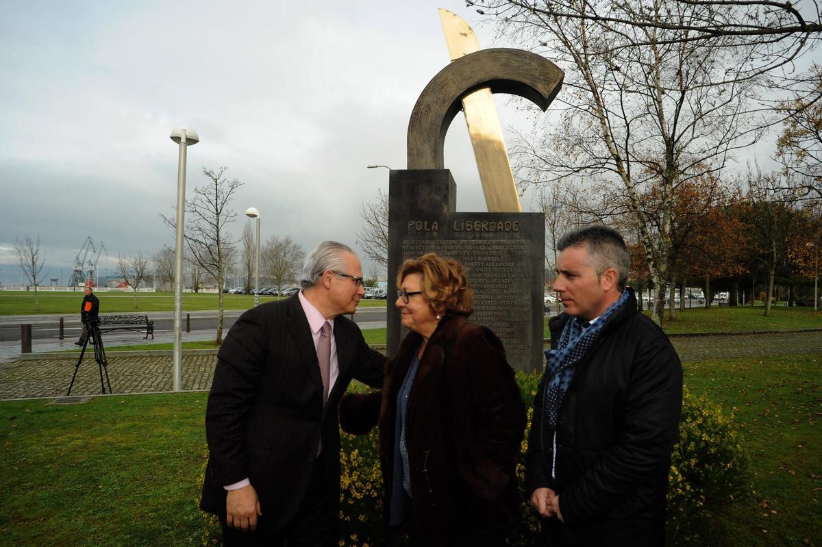 Homenaje celebrado en Vilagarcía en memoria del juez Luís Pando en el año 2017.