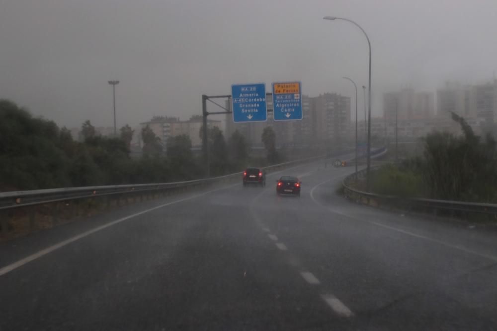 Lluvia en Málaga.