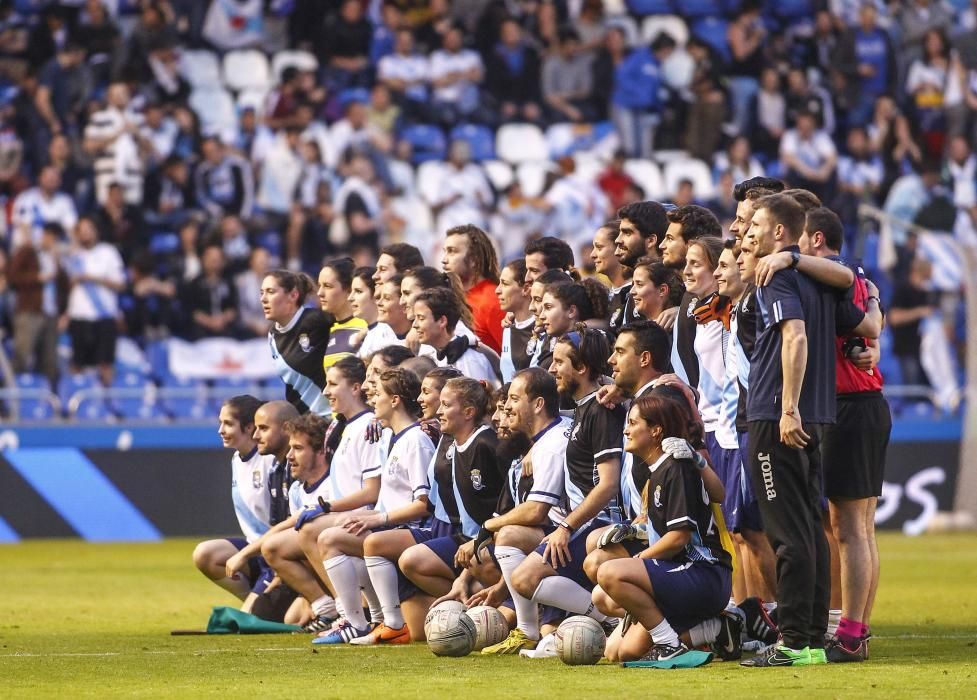 Gran ambiente en el Galicia-Venezuela de Riazor